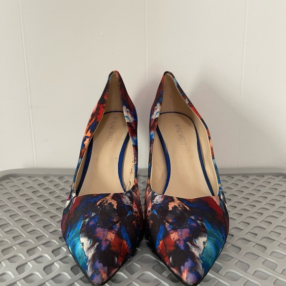 Nine west multicolored heels - Picture 2 of 4